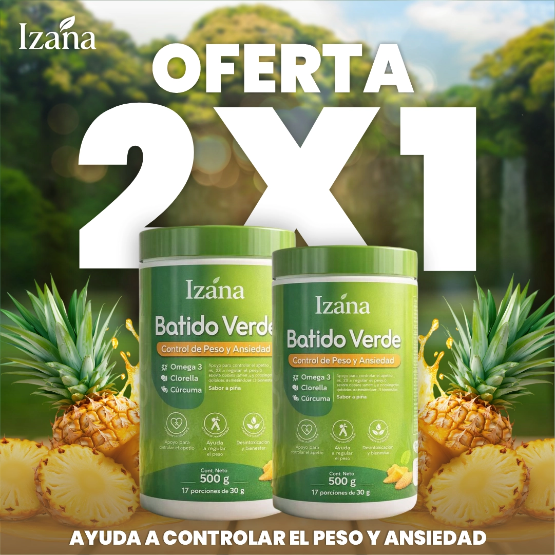 Izana batido verde - Control Natural del Apetito y Energía Diaria